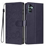 Custodia ecopelle con stampa gatto per Samsung Galaxy A13 5G, A53 5G e A73 5G