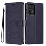 Custodia ecopelle con stampa gatto per Samsung Galaxy A13 5G, A53 5G e A73 5G