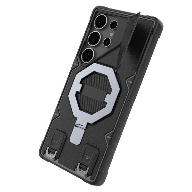 Custodia con cinturino e protezione fotocamera MagSafe per Samsung Galaxy S25