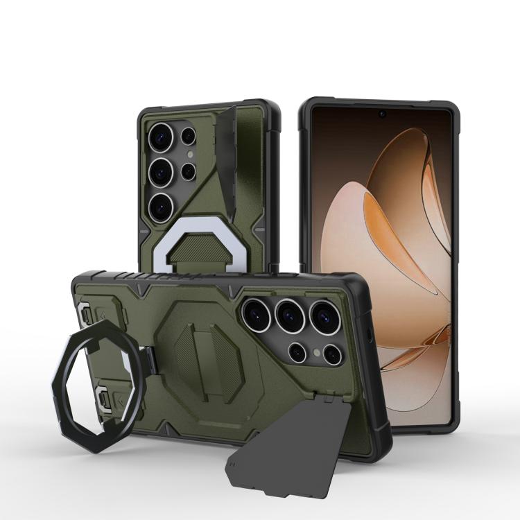 Custodia con cinturino e protezione fotocamera MagSafe per Samsung Galaxy S25