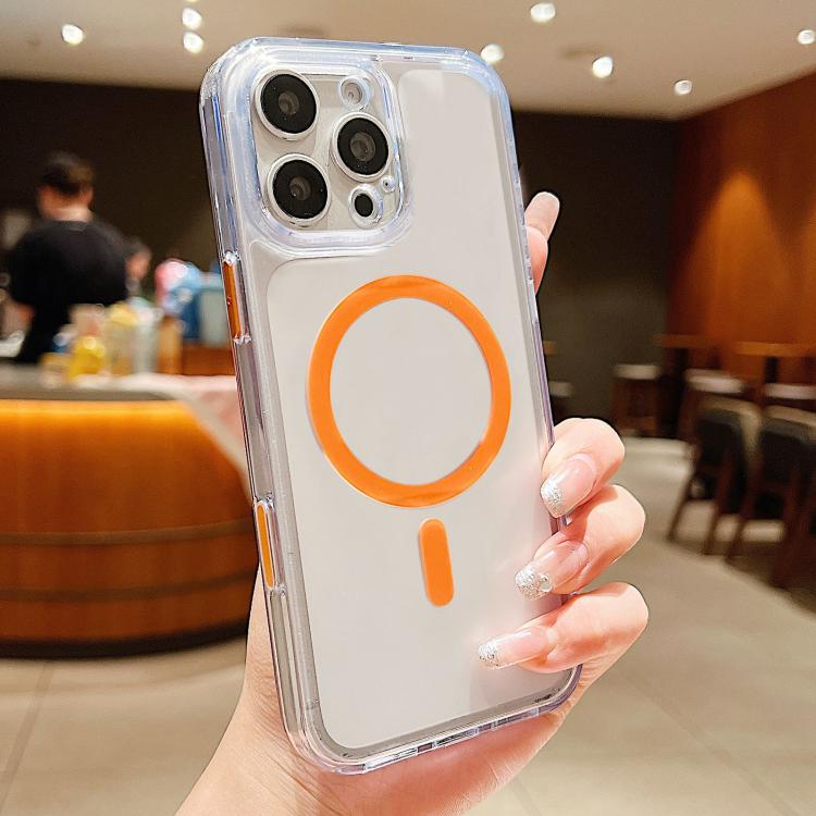 Custodia magnetica ibrida in PC satinato e TPU con tasto di rilevamento AI per telefono, For iPhone 17 Pro Max, For iPhone 17 Pro, For iPhone 17, For iPhone Air, For iPhone 16 Pro Max, For iPhone 16 Pro