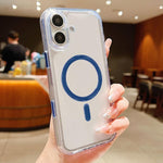 Custodia magnetica ibrida in PC satinato e TPU con tasto di rilevamento AI per telefono, For iPhone 16