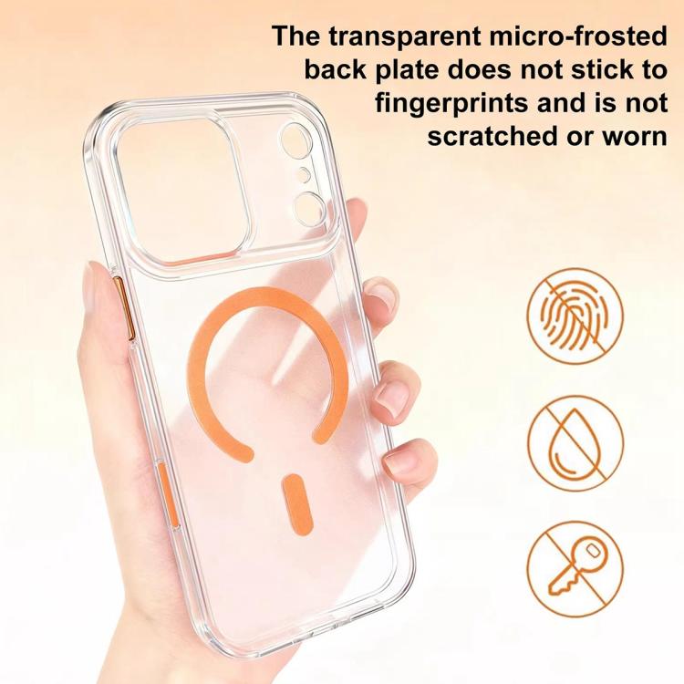 Custodia magnetica ibrida in PC satinato e TPU con tasto di rilevamento AI per telefono, For iPhone 17 Pro Max, For iPhone 17 Pro, For iPhone 17, For iPhone Air, For iPhone 16 Pro Max, For iPhone 16 Pro