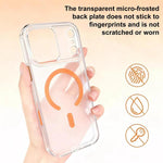 Custodia magnetica ibrida in PC satinato e TPU con tasto di rilevamento AI per telefono, For iPhone 16