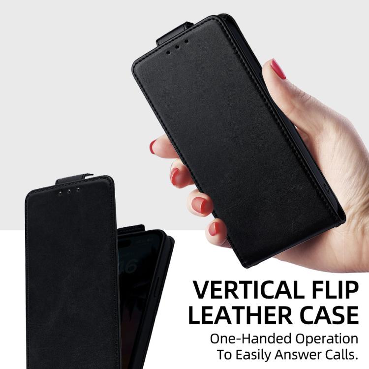 Cover a libro verticale in similpelle vegana con tracolla per Samsung Galaxy