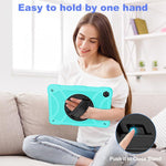 Custodia ibrida in silicone con supporto per Samsung Galaxy Tab A11+ e A9+