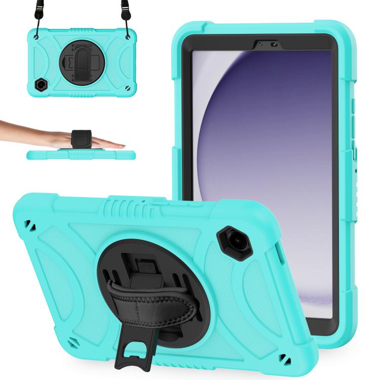Custodia ibrida in silicone con supporto per Samsung Galaxy Tab A11+ e A9+