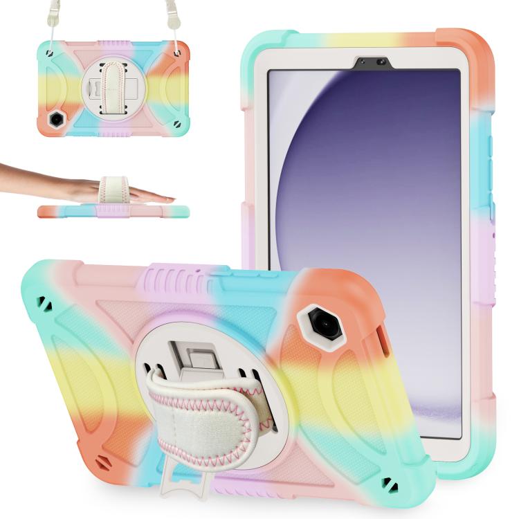 Custodia ibrida in silicone con supporto per Samsung Galaxy Tab A11+ e A9+