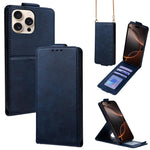 Cover a libro verticale in similpelle vegana tinta unita con tracolla, For iPhone 16 Pro, For iPhone 16 Plus, For iPhone 16, For iPhone 15 Pro Max, For iPhone 15 Pro, For iPhone 15 Plus