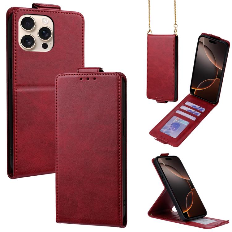 Cover a libro verticale in similpelle vegana tinta unita con tracolla, For iPhone 16 Pro, For iPhone 16 Plus, For iPhone 16, For iPhone 15 Pro Max, For iPhone 15 Pro, For iPhone 15 Plus
