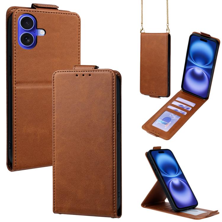Cover a libro verticale in similpelle vegana tinta unita con tracolla, For iPhone 16 Pro, For iPhone 16 Plus, For iPhone 16, For iPhone 15 Pro Max, For iPhone 15 Pro, For iPhone 15 Plus