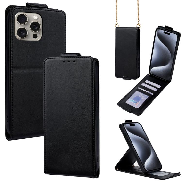 Cover a libro verticale in similpelle vegana tinta unita con tracolla, For iPhone 16 Pro, For iPhone 16 Plus, For iPhone 16, For iPhone 15 Pro Max, For iPhone 15 Pro, For iPhone 15 Plus