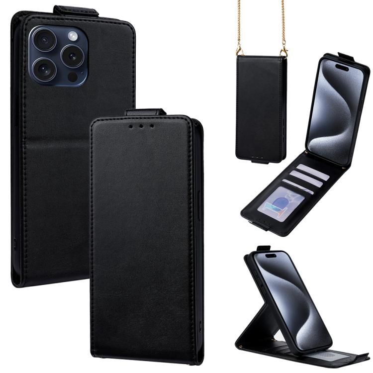 Cover a libro verticale in similpelle vegana tinta unita con tracolla, For iPhone 16 Pro, For iPhone 16 Plus, For iPhone 16, For iPhone 15 Pro Max, For iPhone 15 Pro, For iPhone 15 Plus