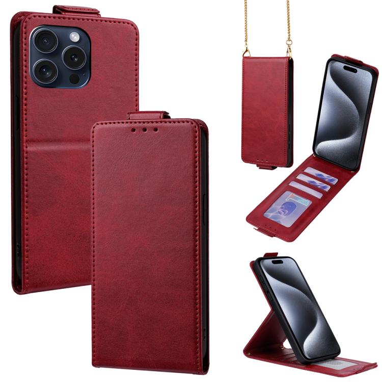 Cover a libro verticale in similpelle vegana tinta unita con tracolla, For iPhone 16 Pro, For iPhone 16 Plus, For iPhone 16, For iPhone 15 Pro Max, For iPhone 15 Pro, For iPhone 15 Plus