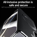 Custodia in vera pelle con supporto magnetico girevole per Samsung Galaxy Z