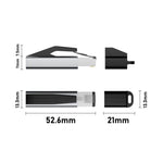Adattatore RJ45 a USB-C 1000Mbps con cappuccio portachiavi
