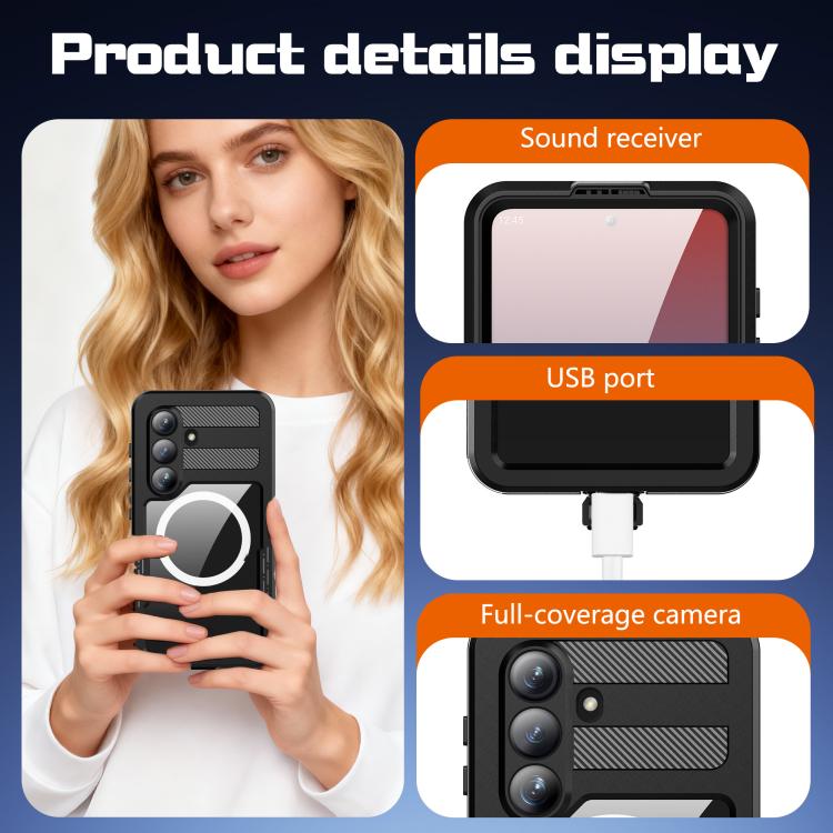 Custodia impermeabile RedPepper IP68 con tripla protezione MagSafe per Samsung