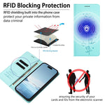 Custodia per telefono in ecopelle con protezione RFID magnetica e stampa a rilievo di simpatici gattini., For iPhone 17e / 16e, For iPhone 17 Pro Max