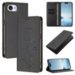 Custodia per telefono in ecopelle con protezione RFID magnetica e stampa a rilievo di simpatici gattini., For iPhone 17 Pro, For iPhone 17