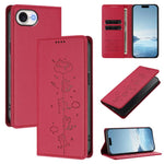 Custodia per telefono in ecopelle con protezione RFID magnetica e stampa a rilievo di simpatici gattini., For iPhone 17 Pro, For iPhone 17
