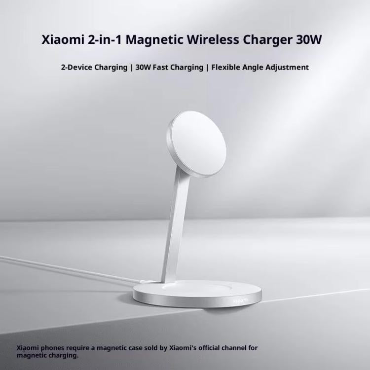 Caricabatterie wireless magnetico Xiaomi 30W 2 in 1