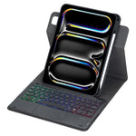 Custodia tablet in pelle con tastiera Bluetooth per iPad Pro 11