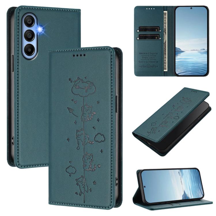Custodia in ecopelle con protezione RFID per Samsung Galaxy A05s 4G / F14 4G e