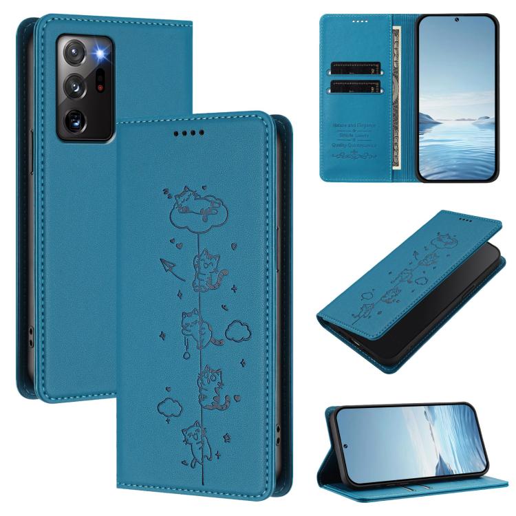 Custodia in ecopelle con protezione RFID per Samsung Galaxy Note20 Ultra e