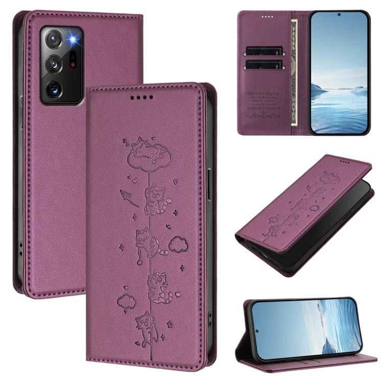 Custodia in ecopelle con protezione RFID per Samsung Galaxy Note20 Ultra e