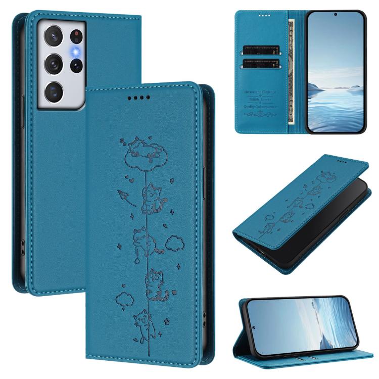 Custodia ecopelle con protezione RFID per Samsung Galaxy S21+ e S21 Ultra 5G