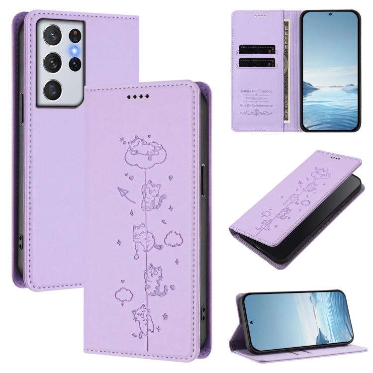 Custodia ecopelle con protezione RFID per Samsung Galaxy S21+ e S21 Ultra 5G