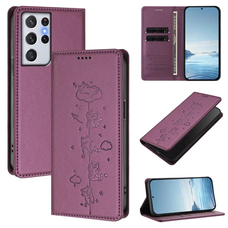 Custodia ecopelle con protezione RFID per Samsung Galaxy S21+ e S21 Ultra 5G