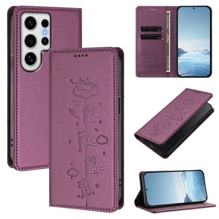 Custodia ecopelle con protezione RFID per Samsung Galaxy S24 FE e Ultra 5G