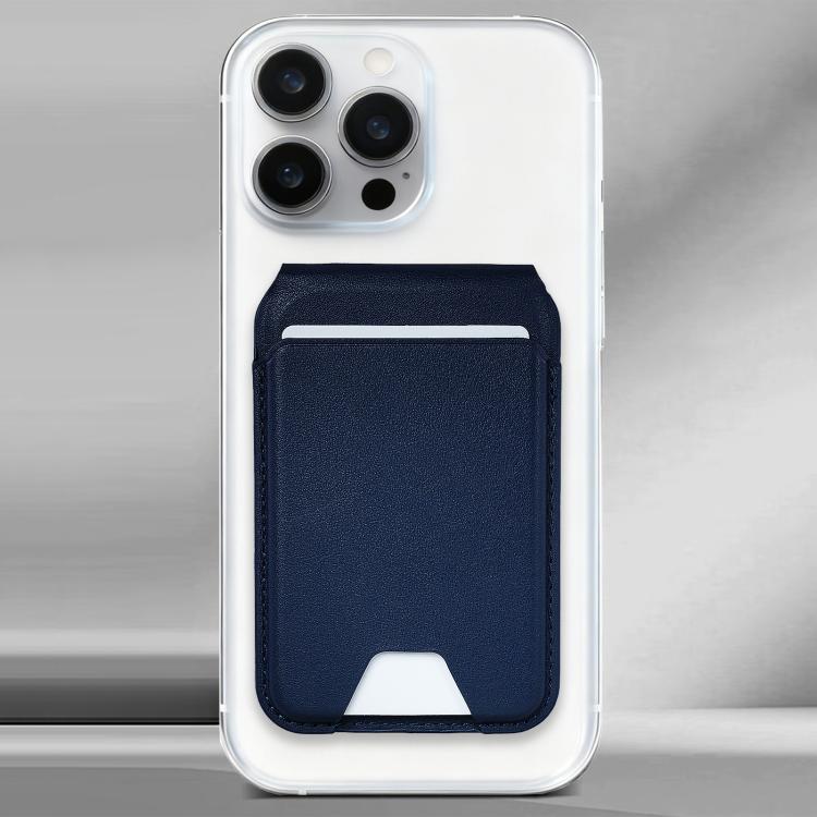 Supporto magnetico cellulare con slot carte in pelle