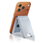 Supporto magnetico cellulare con slot carte in pelle
