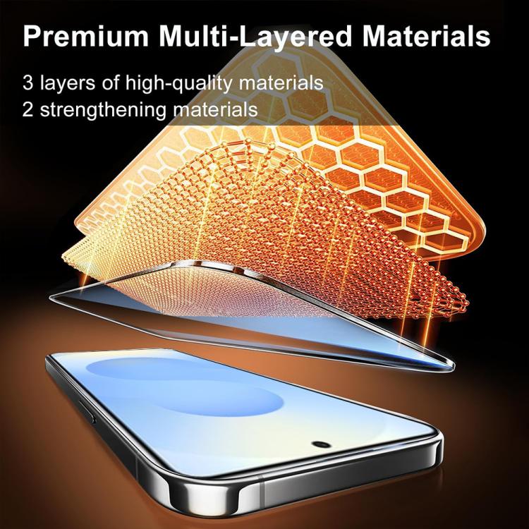 Pellicole in vetro temperato HD serigrafate con supporto impronta per Samsung