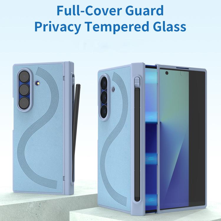 Custodia protettiva integrale con vetro temperato per privacy per Samsung Galaxy