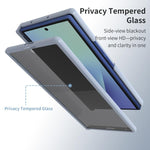Custodia protettiva integrale con vetro temperato per privacy per Samsung Galaxy
