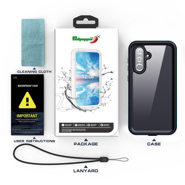 Custodia antiurto impermeabile con pois trasparenti per Samsung Galaxy A36 A37 e