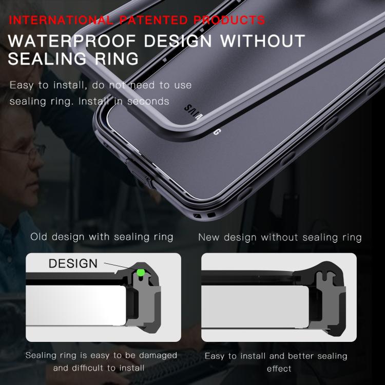 Custodia antiurto impermeabile con pois trasparenti per Samsung Galaxy A36 A37 e
