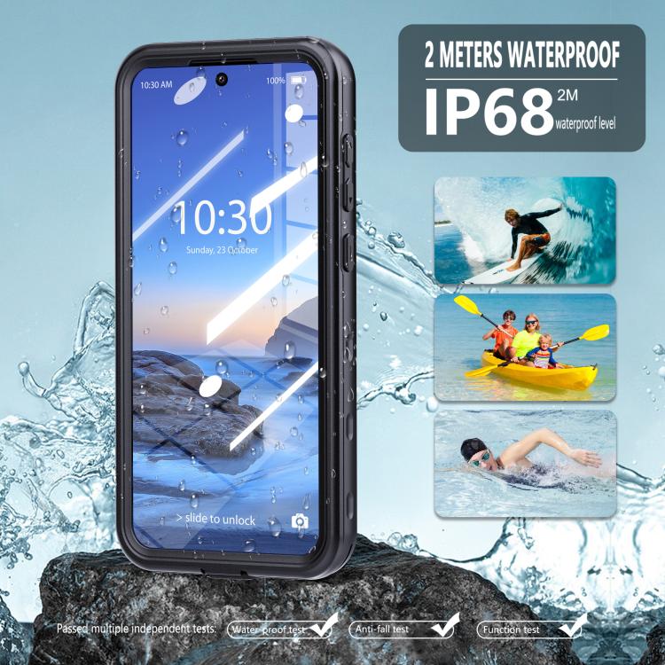 Custodia antiurto impermeabile con pois trasparenti per Samsung Galaxy A36 A37 e