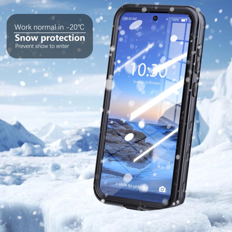 Custodia antiurto impermeabile con pois trasparenti per Samsung Galaxy A36 A37 e