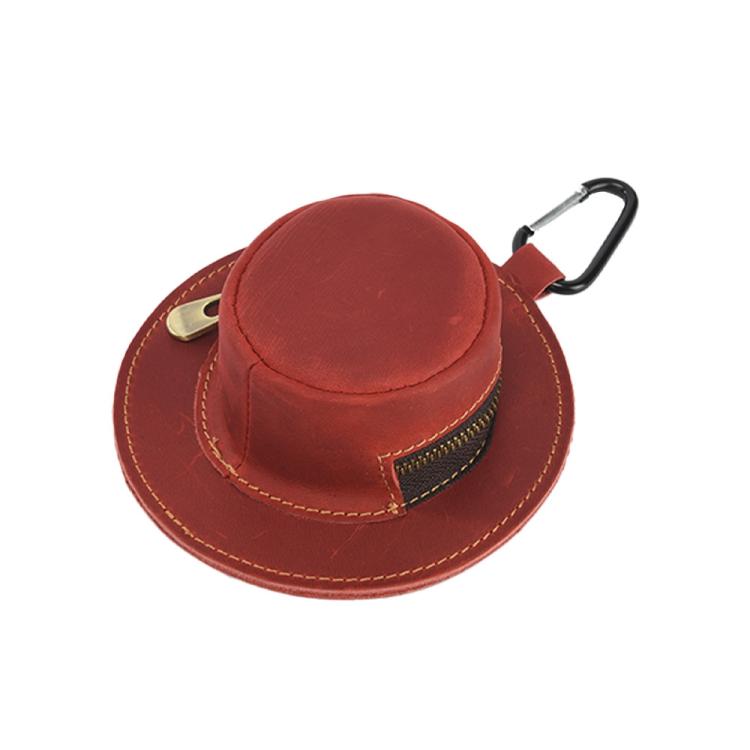 Portamonete piccolo in vera pelle design cappello Crazy Horse