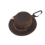 Portamonete piccolo in vera pelle design cappello Crazy Horse