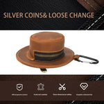 Portamonete piccolo in vera pelle design cappello Crazy Horse