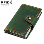 Scatola porta carte antimagnetica RFID in vera pelle