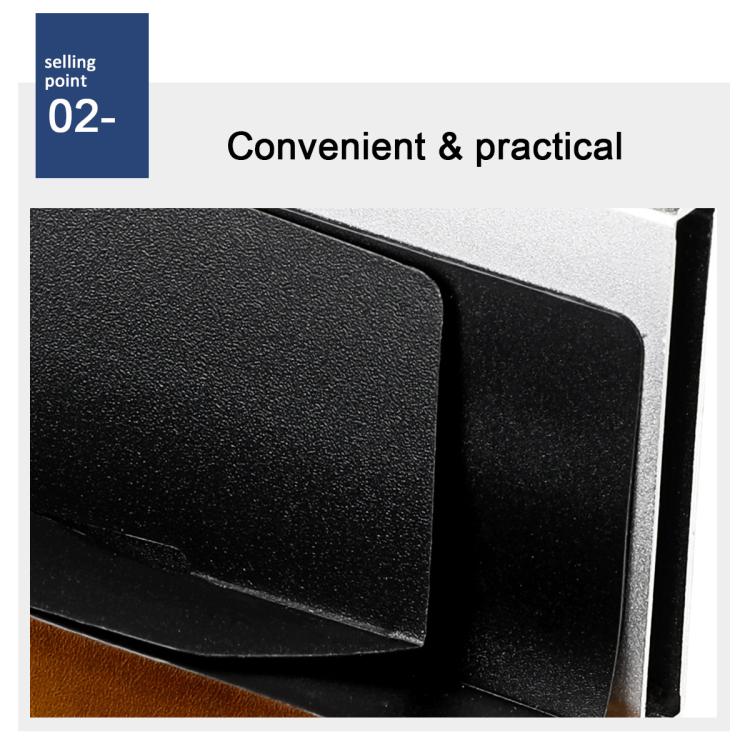 Scatola porta carte antimagnetica RFID in vera pelle