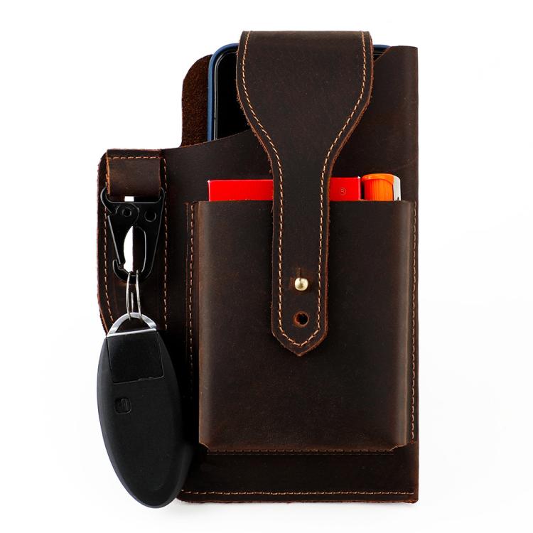 Marsupio uomo vintage in vera pelle per sport outdoor