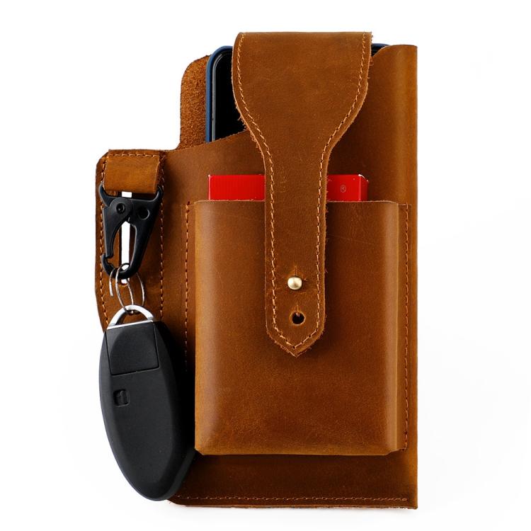 Marsupio uomo vintage in vera pelle per sport outdoor