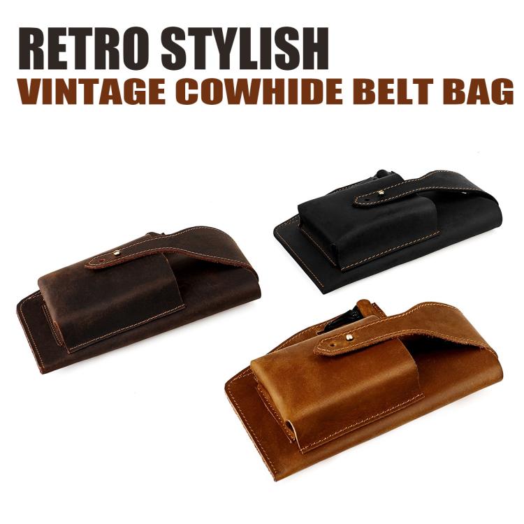 Marsupio uomo vintage in vera pelle per sport outdoor